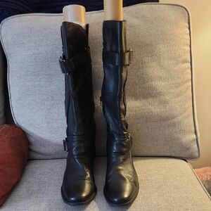Kelly & Katie Black Heeled Boots
